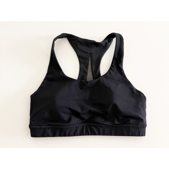 Lululemon Women's Training Invigorate Black Mesh Racerback Sports Bra Size 6 - Picture 4 of 15